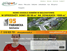 Tablet Screenshot of belsport.pl